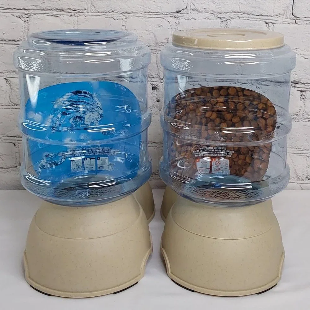 'PETMATE' REPLEN̈ÐISH PET FEEDER SYSTEM 2-PIECE SET FOOD & WATER COMPLETE SET